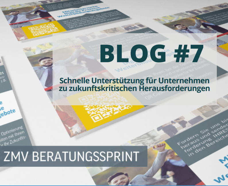 Blog #7 Schnelle Unterstützung für Unternehmen zu zukunftskritischen Herausforderungen